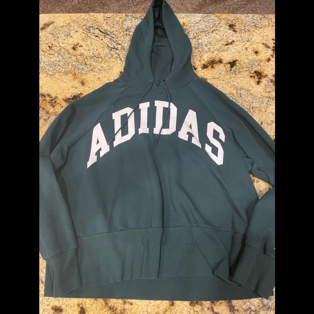 Green Adidas hoodie